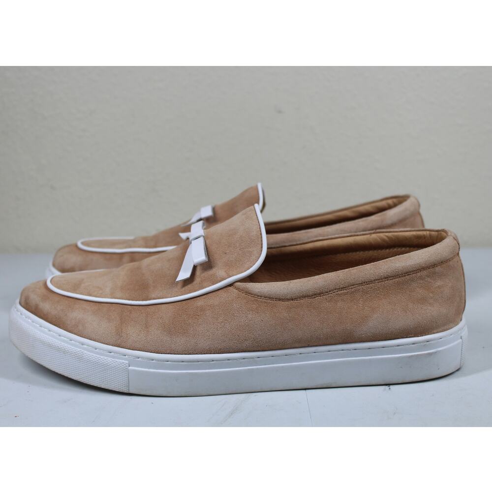Marc Nolan Men's Odell Tan Suede Belgian Loafer Sneakers Size 13